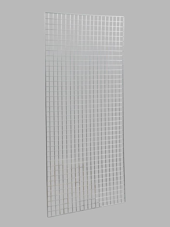 Сетка торговая 100×200 см, окантовка 6 мм, пруток - 4 мм, цвет хром