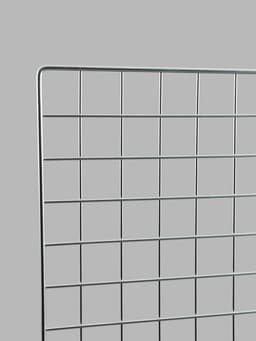 Сетка торговая 100×200 см, окантовка 6 мм, пруток - 4 мм, цвет хром