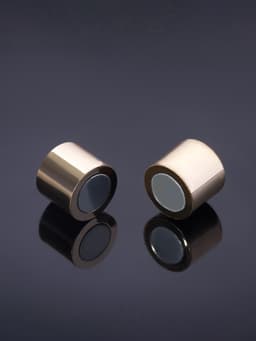 Замок-концевик магнитный, L=20 мм, d (внутренний)=12 мм, (набор 2 шт.), цвет золото