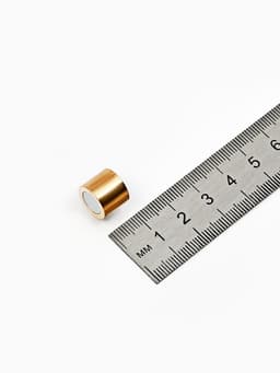 Замок-концевик магнитный, L=20 мм, d (внутренний)=12 мм, (набор 2 шт.), цвет золото