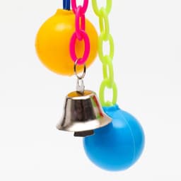 Игрушка для птиц «Погремушка», пластик, цвет МИКС