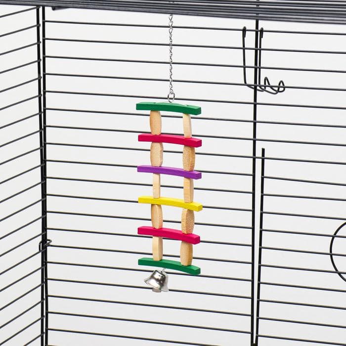 Игрушка для птиц «Лесенка», цвет МИКС