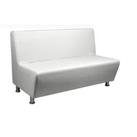 Диван офисный «Рон», без подлокотников, экокожа, 1350×740×830 мм, цвет белый