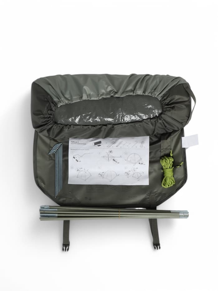 Палатка туристическая 2-местная maclay fisht se 2, 205×150×105 см, трекинговая, однослойная, зелёная