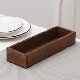 Лоток для столовых приборов Доляна, 25×8×4 см, дерево, коричневый