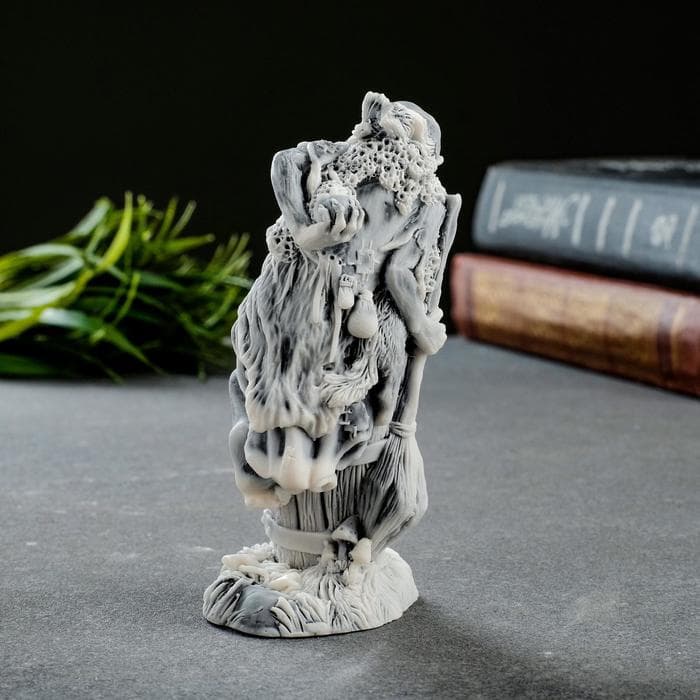 Фигурка «Баба Яга в ступе», 11 см