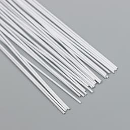 Проволока для творчества Blumentag 0.55 мм, 30 шт., 40 см, в пластиковой оплётке, белый