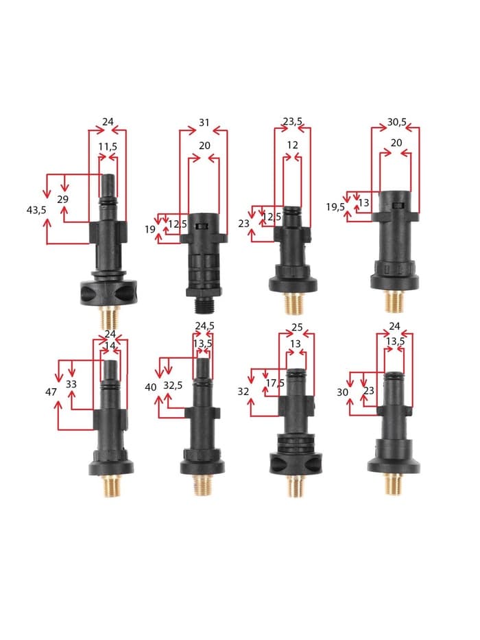 Пенообразователь под воду, объем 1 литр, 8 соединительных переходников