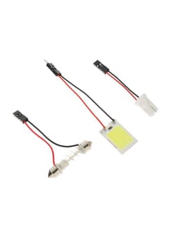 Автолампа светодиодная TORSO, 12 В, 16 SMD, два переходника, свет белый