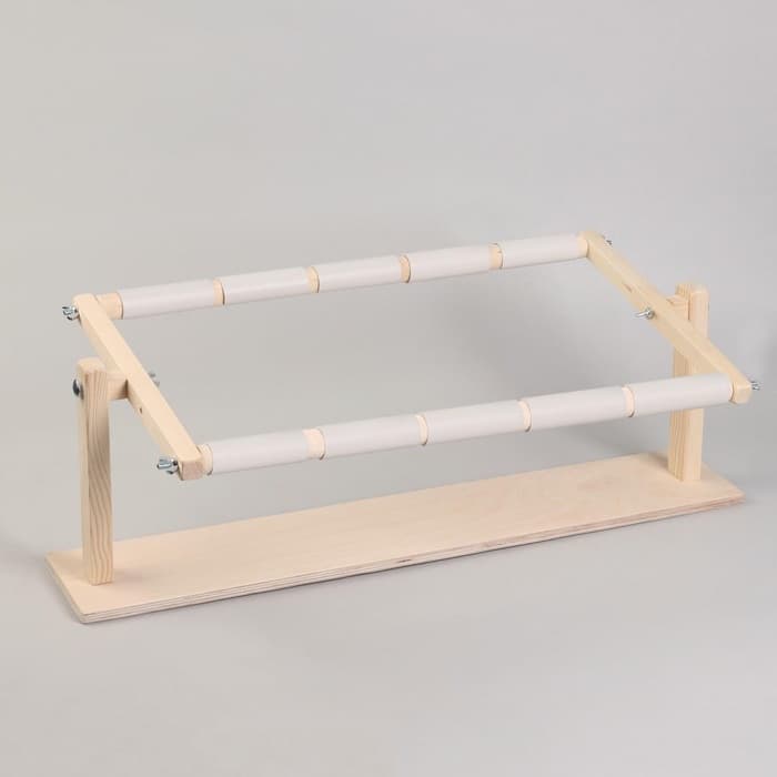 Пяльцы-рамка для вышивания, 30×50 см, с подставкой, цвет светлое дерево