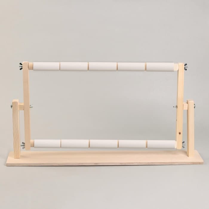 Пяльцы-рамка для вышивания, 30×50 см, с подставкой, цвет светлое дерево