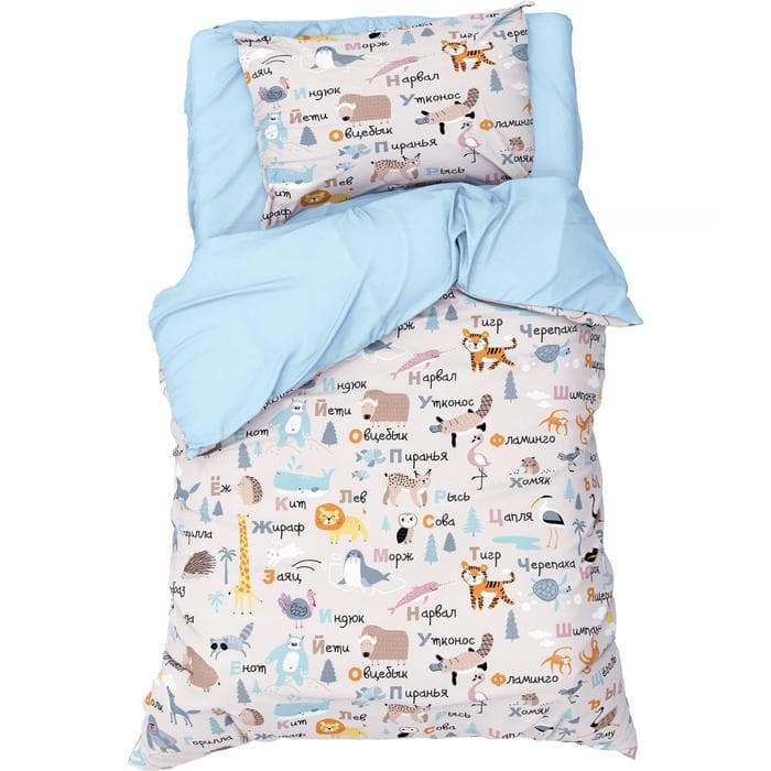 Постельное бельё 1.5-спальное «Этель. Веселый алфавит», бязь