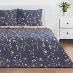 Постельное бельё евро «Этель» Flowers (вид 1), поплин