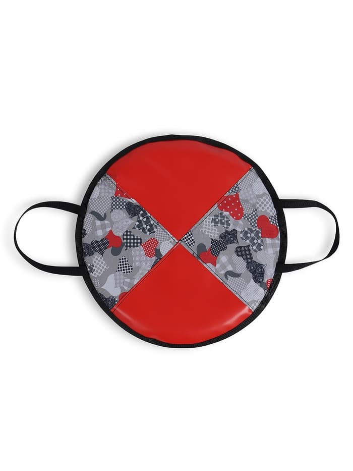 Ледянка мягкая, d=40 см, толщина 2 см, с ручками, цвет МИКС