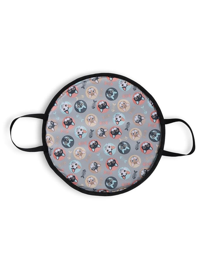 Ледянка мягкая, d=40 см, толщина 2 см, с ручками, цвет МИКС