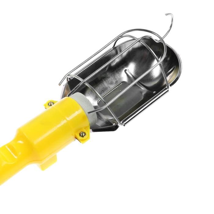 Светильник переносной Luazon Lighting с выключателем под лампу E27, 10 метров, жёлтый