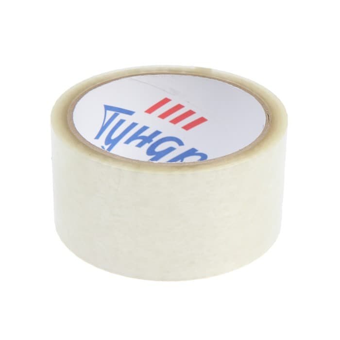 Клейкая лента ТУНДРА, прозрачная, 40 мкм, 48 мм × 45 м
