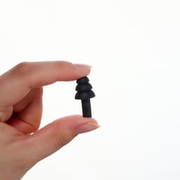 Беруши, 3×1.3 см, фасовка 10 пар, силиконовые, в футляре, чёрный