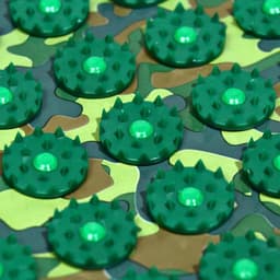 Аппликатор «Кузнецова - Настоящему мужику», 70 колючек, плёнка, 23×32 см, зелёный