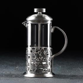 Френч-пресс стеклянный Доляна «Фараон», 350 мл, 13×9×19 см