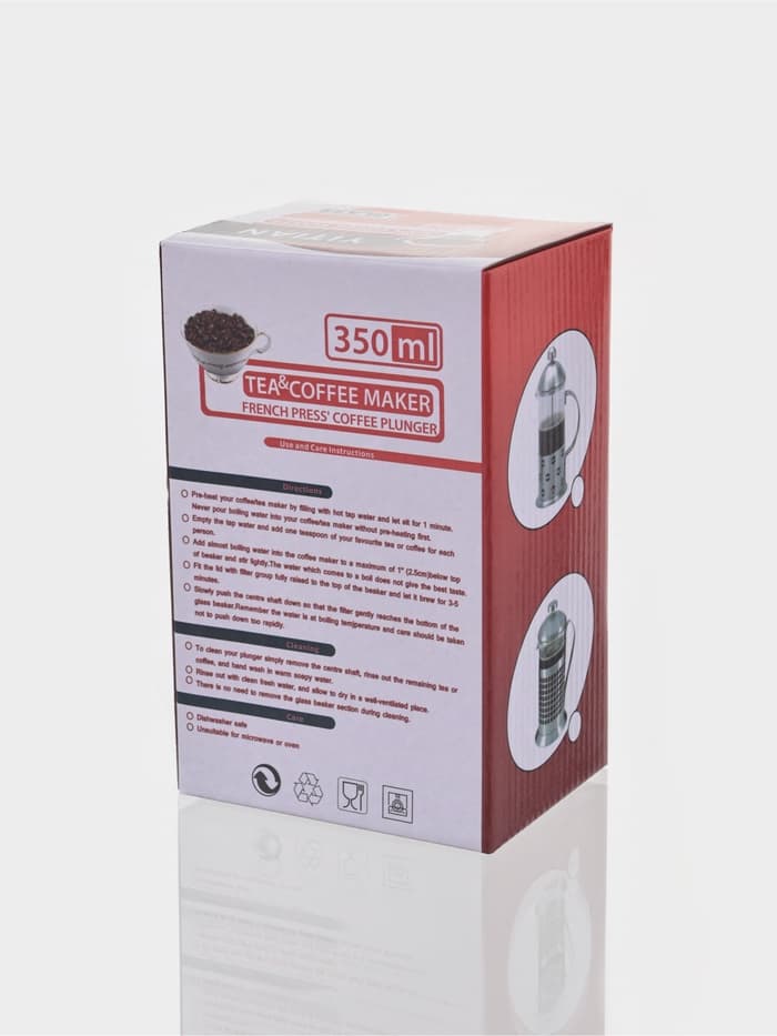 Френч-пресс стеклянный Доляна «Фараон», 350 мл, 13×9×19 см