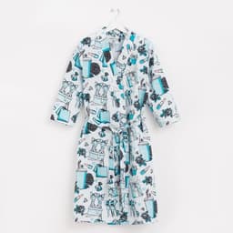 Халат женский Этель «Mint mood» рукав 3/4, размер 42-44, вафля 200 г/м², 100% хлопок