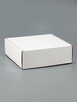 Коробка самосборная, белая, 23×23×8 см
