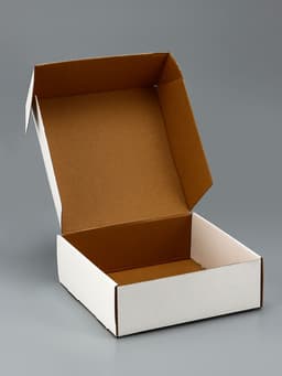 Коробка самосборная, белая, 23×23×8 см