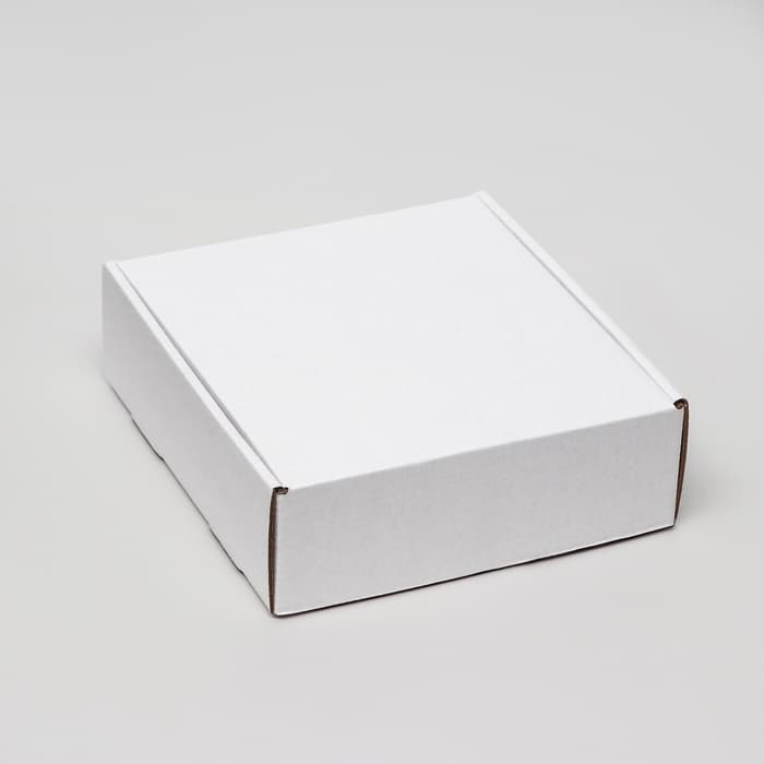 Коробка самосборная, белая, 21.5×22×7 см