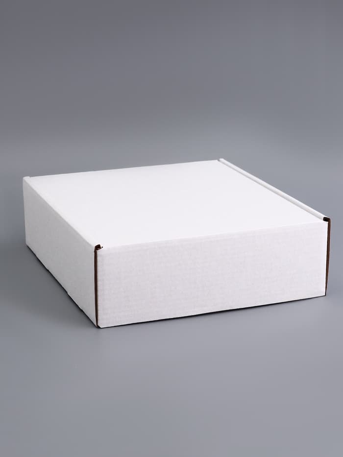 Коробка самосборная, белая, 21.5×22×7 см