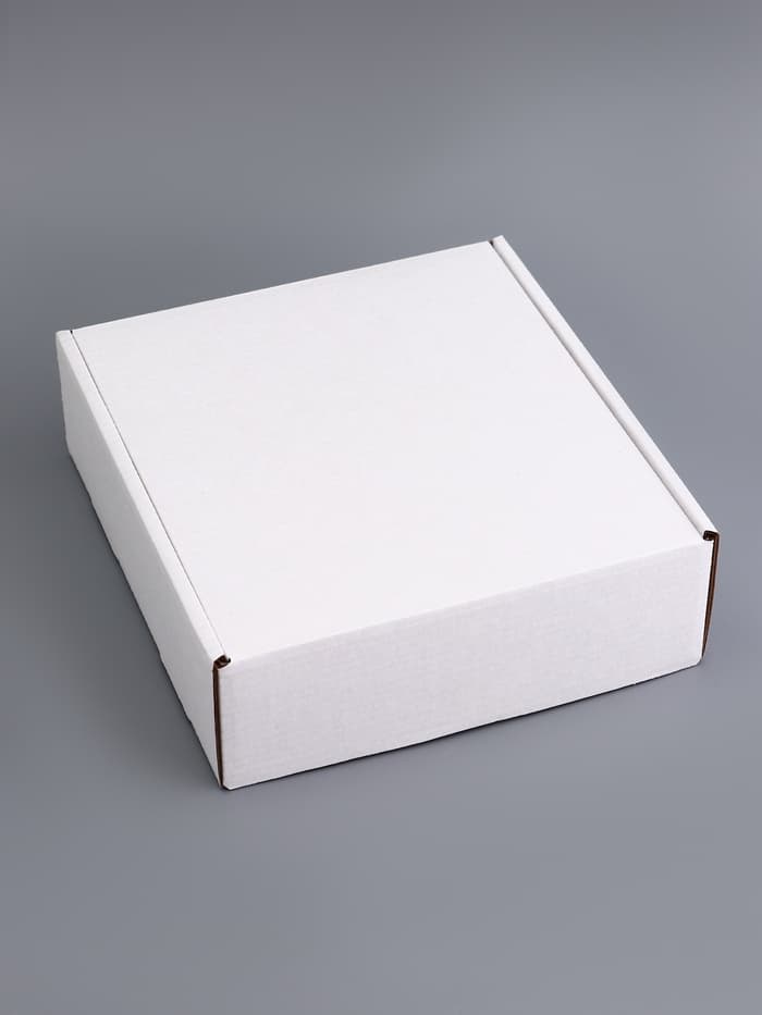 Коробка самосборная, белая, 21.5×22×7 см