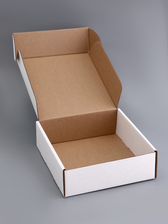 Коробка самосборная, белая, 21.5×22×7 см