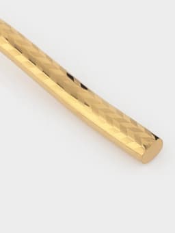 Вилка столовая Magistro Kolos, длина 19.5 см, нержавеющая сталь, золотистая