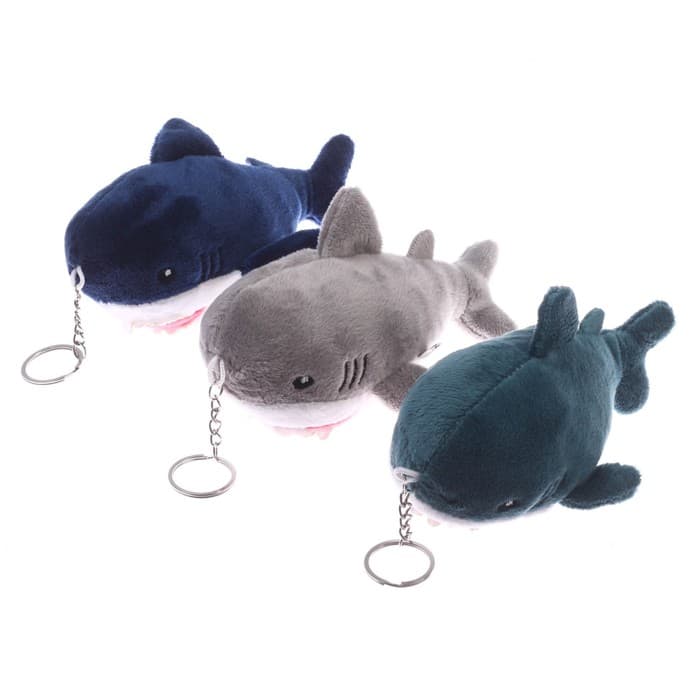 Брелок детский «Акула», мягкая игрушка, 15 см, блохэй, МИКС