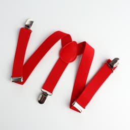 Подтяжки детские «Выбражулька», ширина 2, 5 см, красная