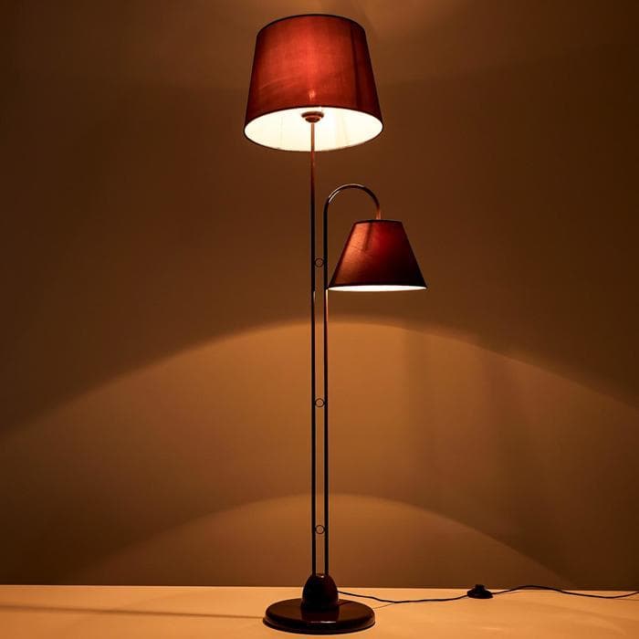 Торшер 1063/2, 2×40 Вт Е27, коричневый-шоколад