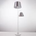 Торшер напольный BayerLux «1063/2», 2×15 Вт, Е27, белый-серый