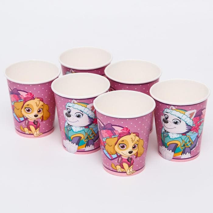 Посуда одноразовая бумажная на 6 персон «С днем рождения!», Щенячий патруль