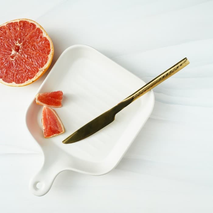 Нож столовый Magistro Kolos, длина 22 см, нержавеющая сталь, золотистый