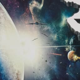 Интерьерная наклейка 3Д TAKE IT EASY «Космос с планетой», 90×60 см