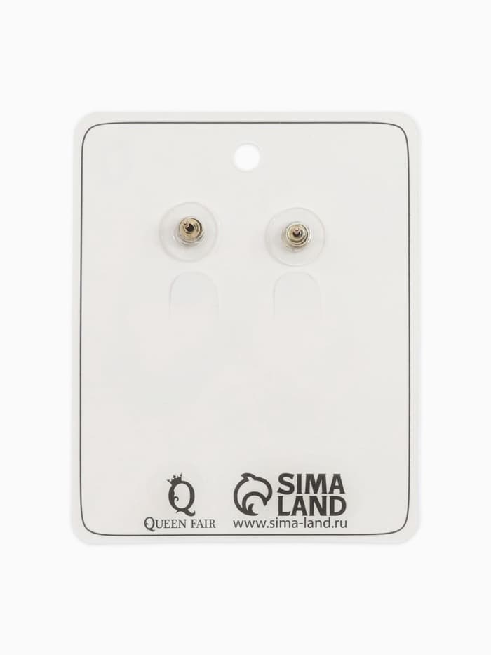 Серьги металл «Геометрия», овалы переплетённые, цвет золото