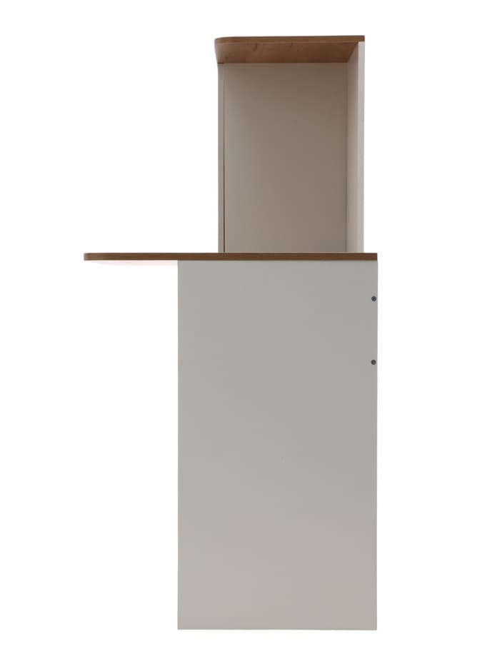 Стол компьютерный «Лайт», 1420×356×1282 мм, цвет белый/дуб золотой