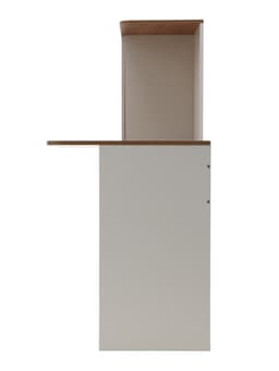 Стол компьютерный «Лайт», 1420×356×1282 мм, цвет белый/дуб золотой