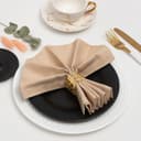 Салфетка столовая «Этель», 40×40 см, бежевая, 100% хлопок, саржа, 250 г/м²