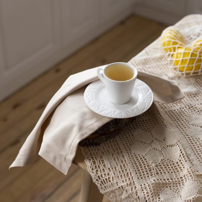 Салфетка столовая «Этель», 40×40 см, бежевая, 100% хлопок, саржа, 250 г/м²