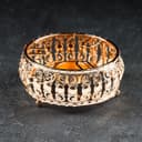 Подставка-подогрев для чайника, 13×13×6 см, металл, золотистая