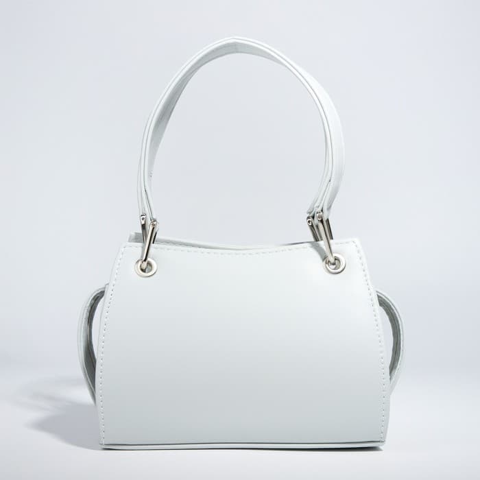 Сумка-саквояж El Masta на молнии, наружный карман, длинный ремень, цвет серый