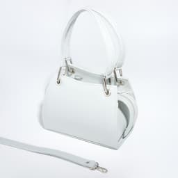 Сумка-саквояж El Masta на молнии, наружный карман, длинный ремень, цвет серый