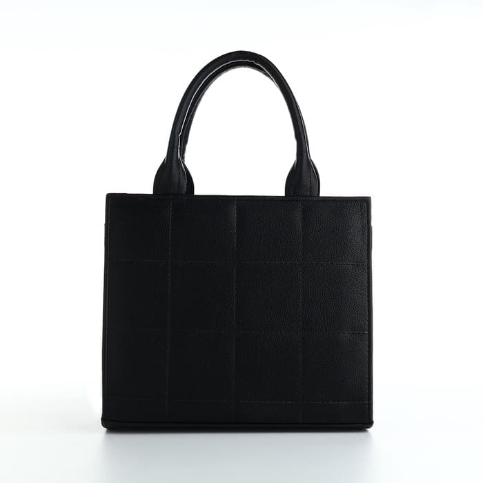 Сумка женская тоут TEXTURA на молнии, 25×12×22 см, чёрный