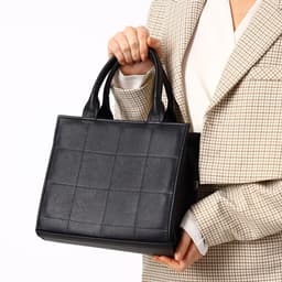 Сумка женская тоут TEXTURA на молнии, 25×12×22 см, чёрный